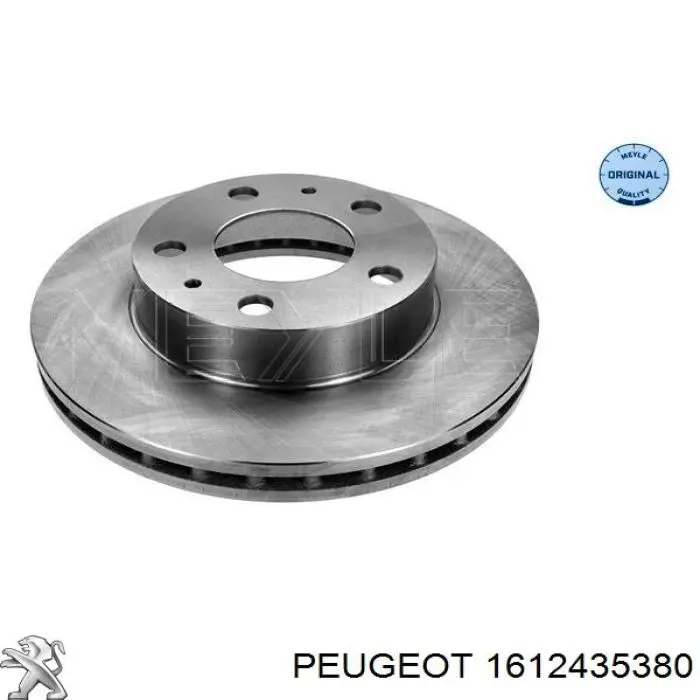 Disco do freio dianteiro Peugeot/Citroen 1612435380