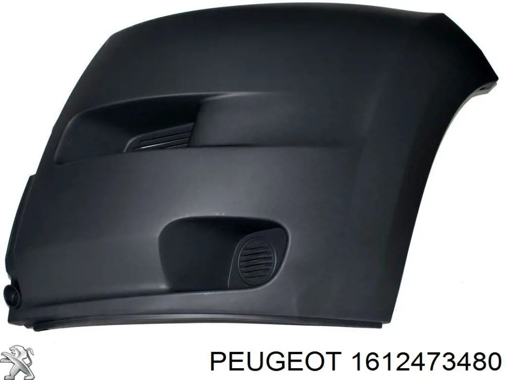 Pára-choque dianteiro, parte esquerda 1612473480 Peugeot/Citroen