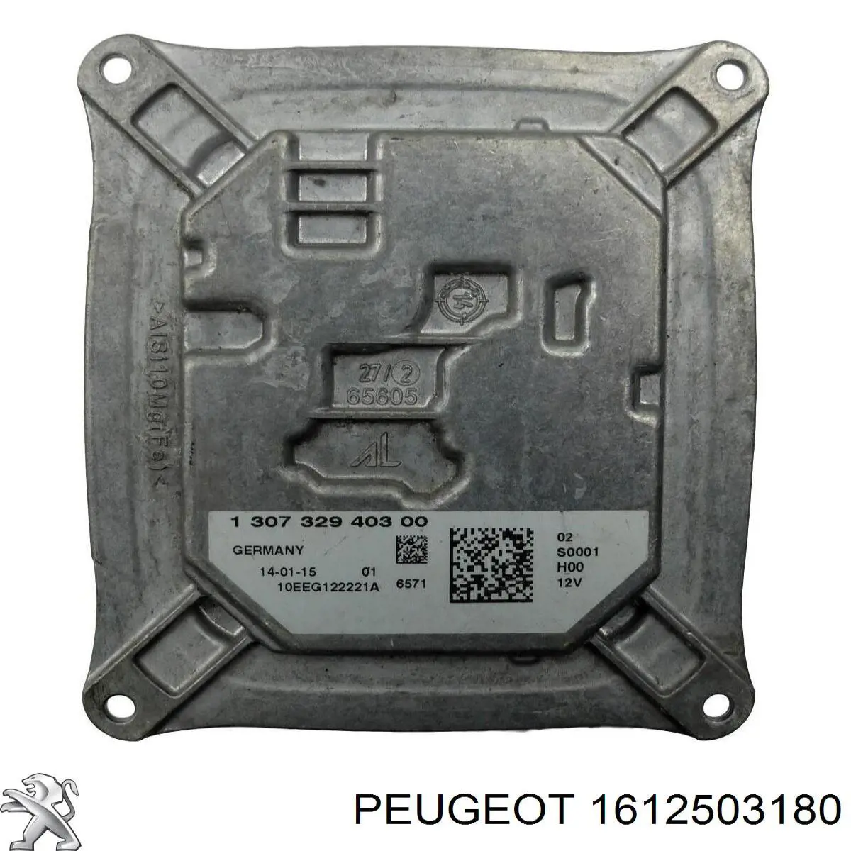 1612503180 Peugeot/Citroen Módulo de direção (Centralina eletrônica) das luzes