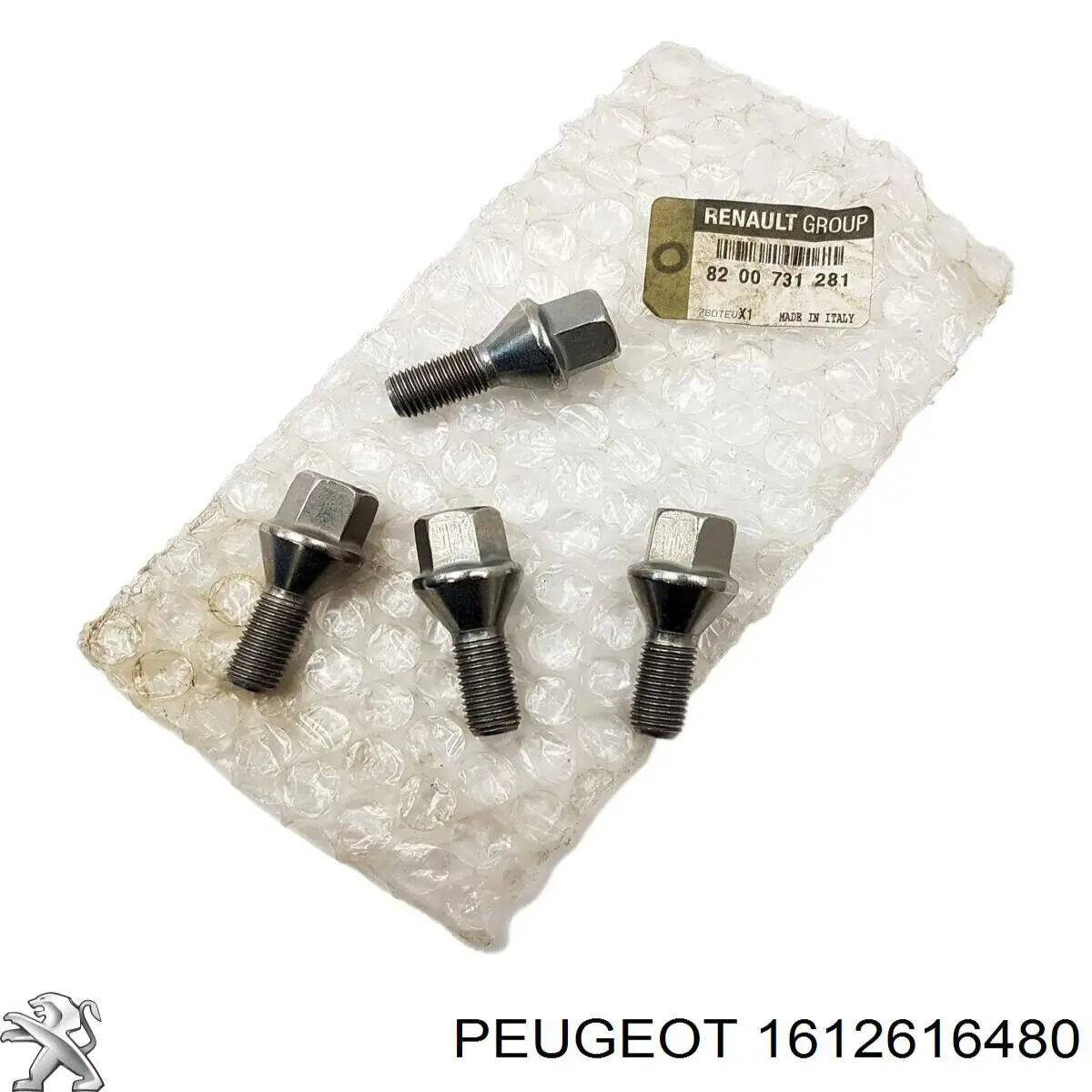 1612616480 Peugeot/Citroen Parafuso de roda