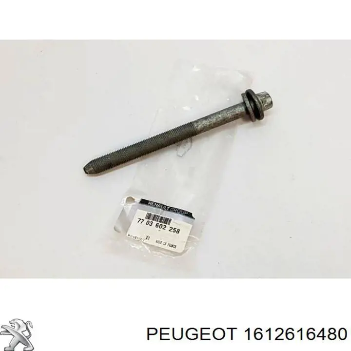 Parafuso de roda 1612616480 Peugeot/Citroen