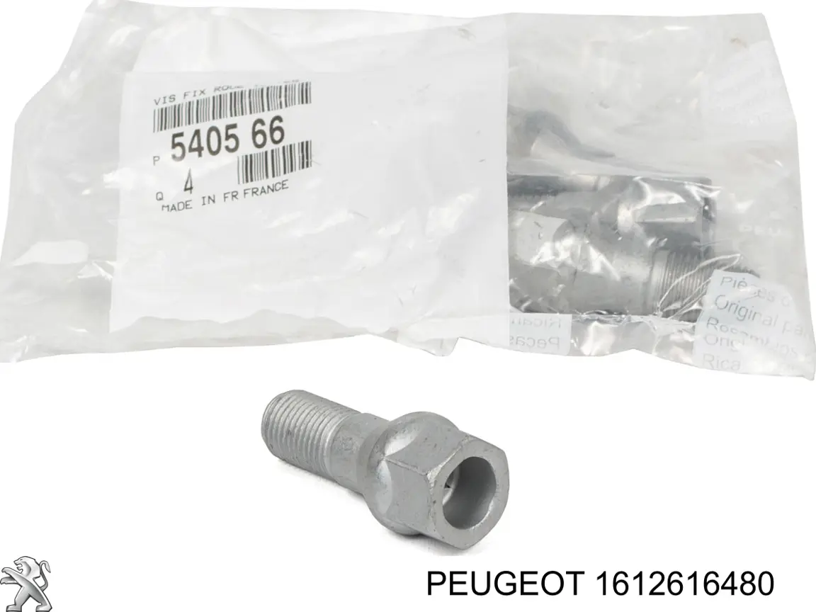 1612616480 Peugeot/Citroen Parafuso de roda