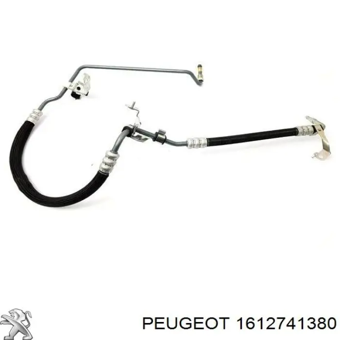 1612741380 Peugeot/Citroen Mangueira da Direção hidrâulica assistida de pressão alta desde a bomba até a régua (do mecanismo)