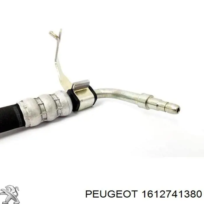 1612741380 Peugeot/Citroen Mangueira da Direção hidrâulica assistida de pressão alta desde a bomba até a régua (do mecanismo)