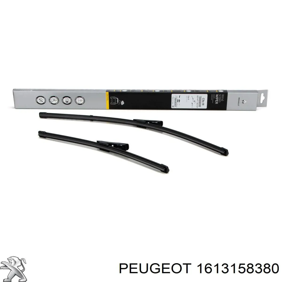  Limpa-pára-brisas do pára-brisas, kit de 2 un. Peugeot 301 sedan (2013 - 2026) 
