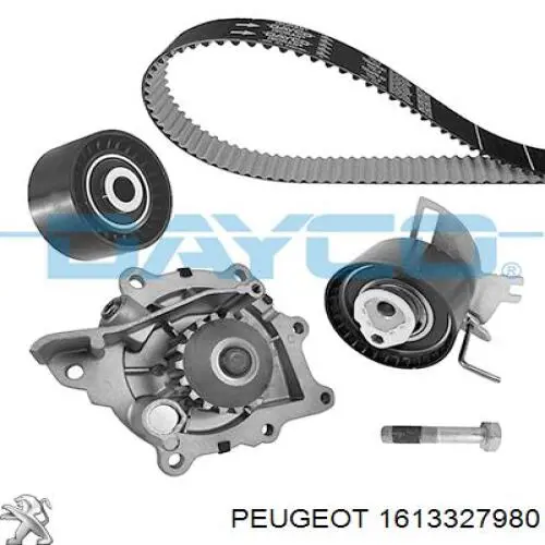 1613327980 Peugeot/Citroen Correia do mecanismo de distribuição de gás, kit