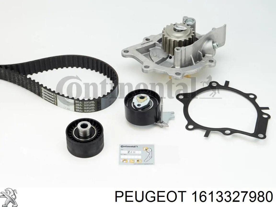 Compre 1613327980 Peugeot/Citroen Correia do mecanismo de distribuição de gás, kit