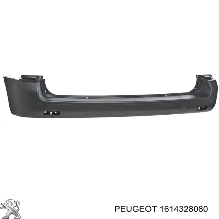 1614328080 Peugeot/Citroen Pára-choque traseiro