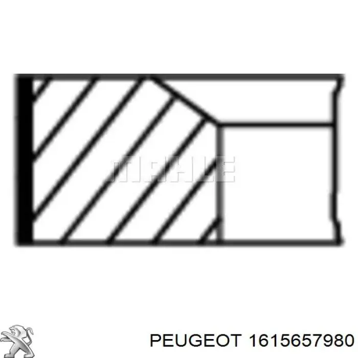 039RS001010N0 Mahle Original Anéis do pistão do compressor para 1 cilindro, STD
