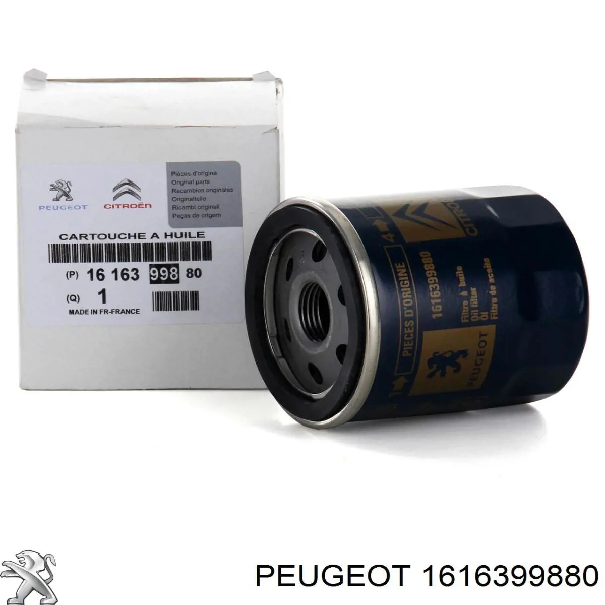 Filtro de óleo Peugeot/Citroen 1616399880 preço, a partir de 5,28 USD