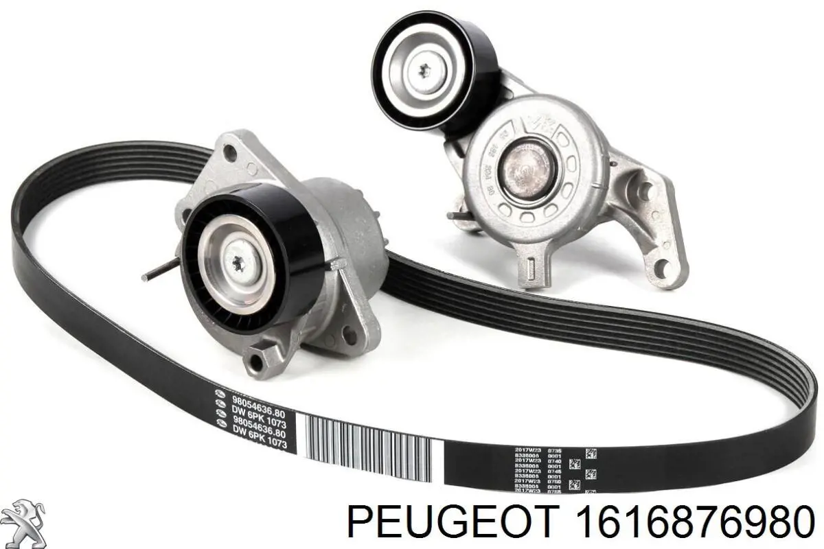 Correia dos conjuntos de transmissão, kit Peugeot/Citroen 1687978480