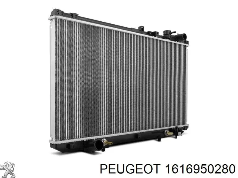 1616950280 Peugeot/Citroen Radiador de esfriamento de motor