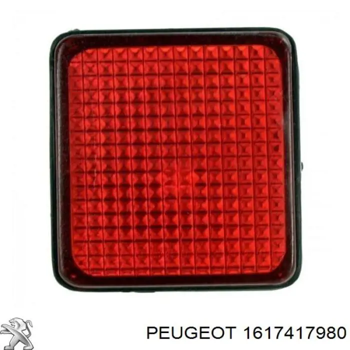 Compre 1617417980 Peugeot/Citroen Retrorrefletor (refletor) do pára-choque traseiro