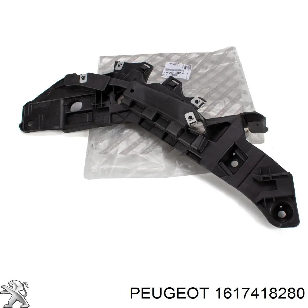 1617418280 Peugeot/Citroen Suporte direito do radiador (painel de montagem de fixação das luzes)