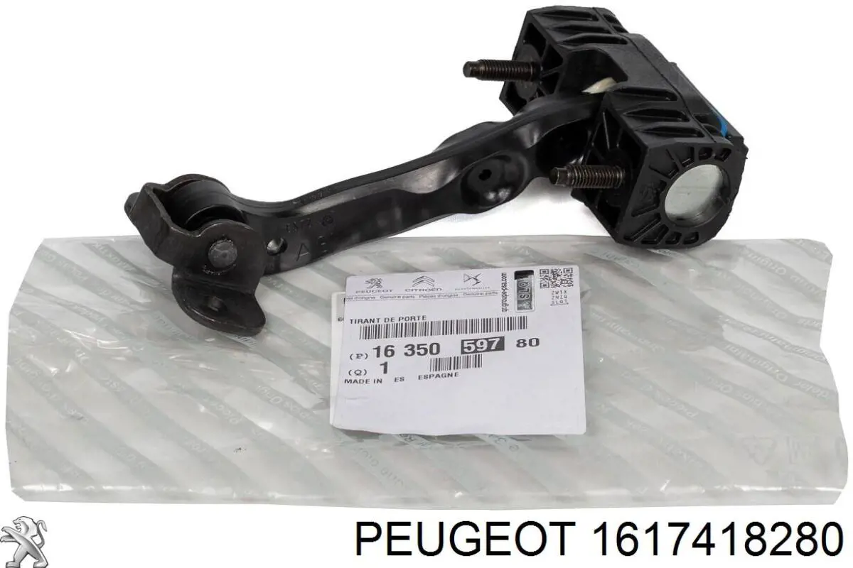 Suporte direito do radiador (painel de montagem de fixação das luzes) 1617418280 Peugeot/Citroen