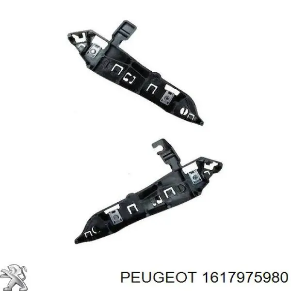 1617975980 Peugeot/Citroen Kit de suportes/ fixações do para-choque dianteiro