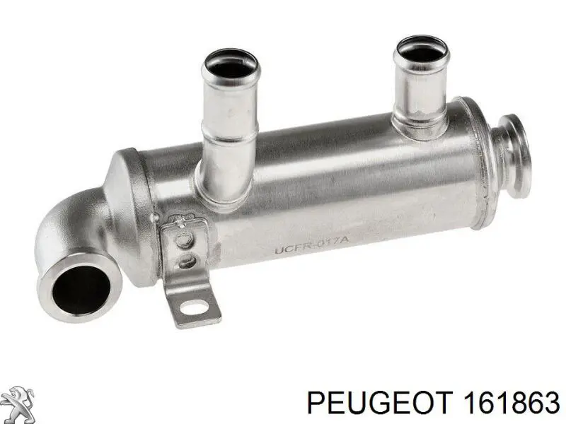 161863 Peugeot/Citroen Radiador do sistema EGR de recirculação dos gases de escape