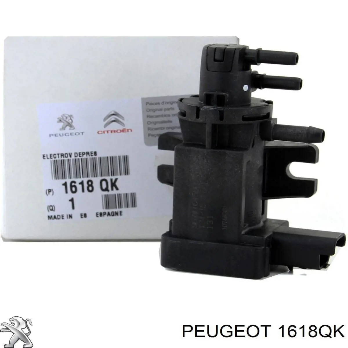 1618QK Peugeot/Citroen Válvula solenoide de regulação de comporta EGR