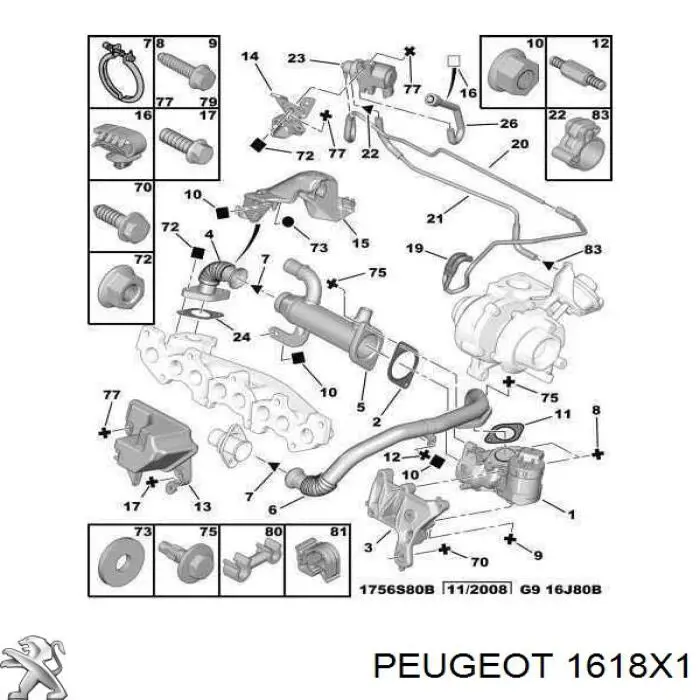 1618X1 Peugeot/Citroen 