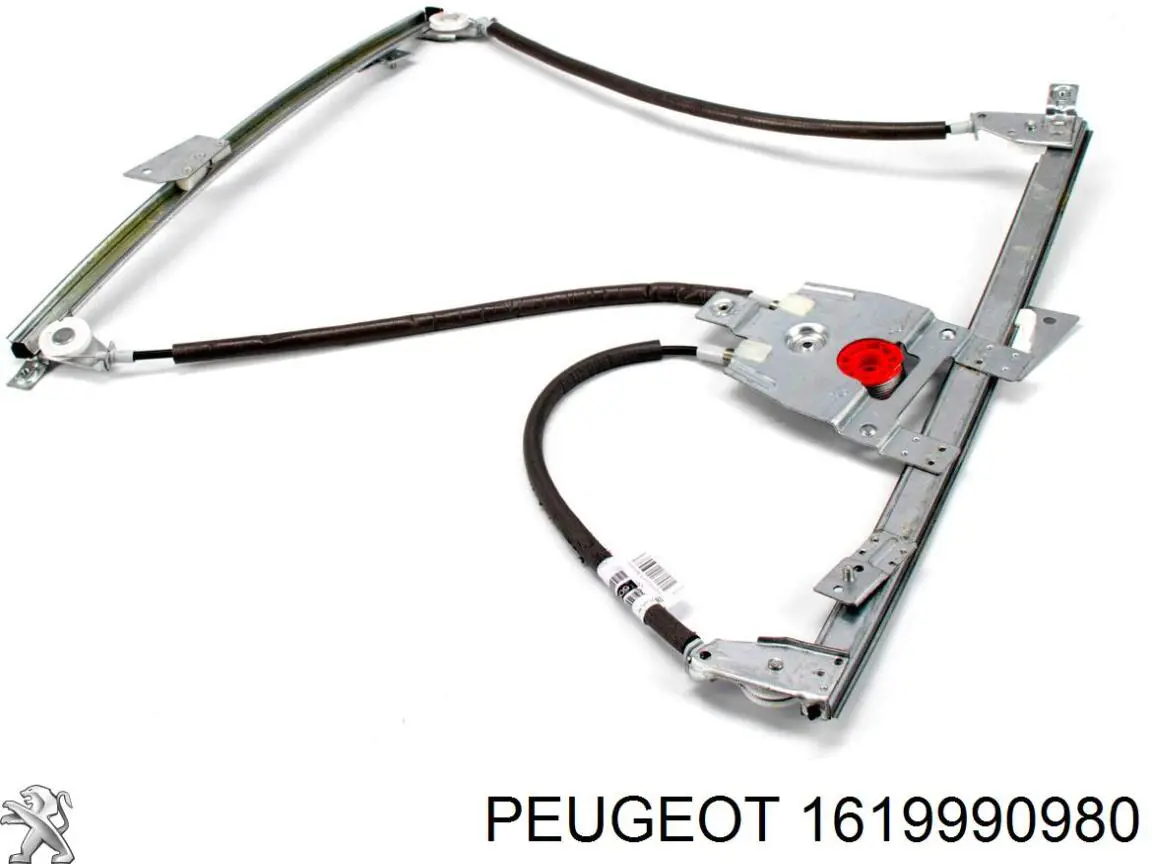 1619990980 Peugeot/Citroen Mecanismo de acionamento de vidro da porta dianteira esquerda