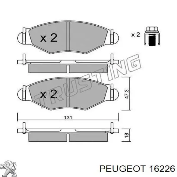 016226 Peugeot/Citroen Injetor de óleo