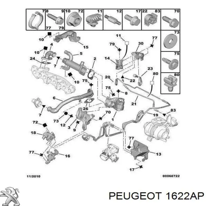  Peugeot/Citroen 1622AP preço, a partir de  USD
