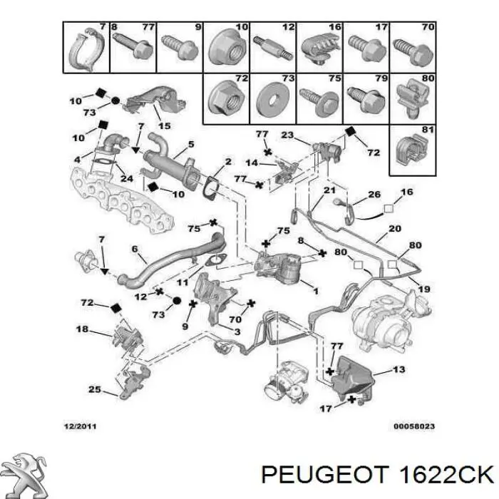  Peugeot/Citroen 1622CK preço, a partir de  USD