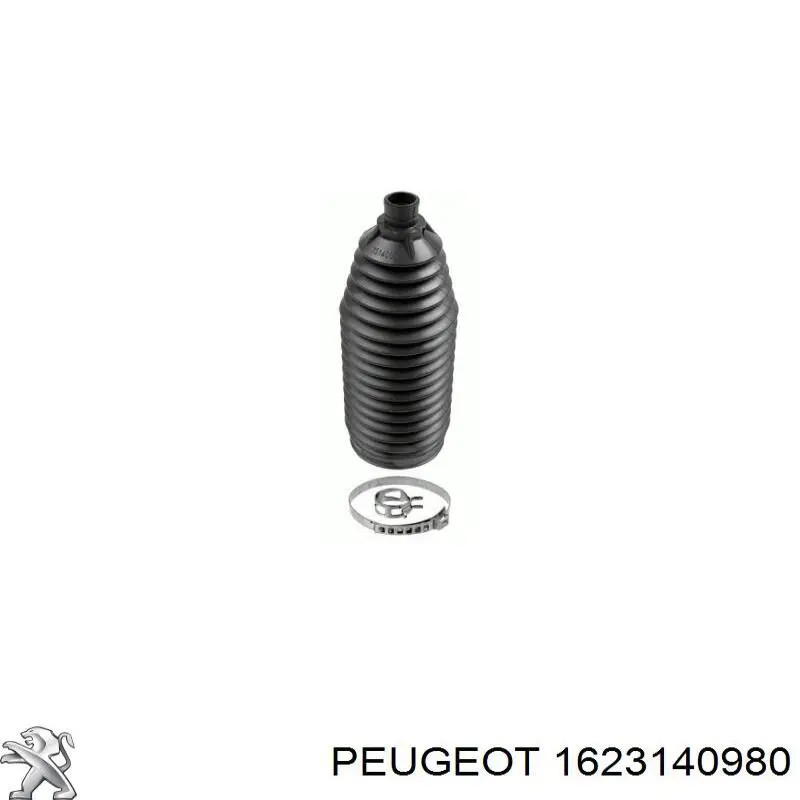 2Q0423831 VAG Bota de proteção direita do mecanismo de direção (de cremalheira)