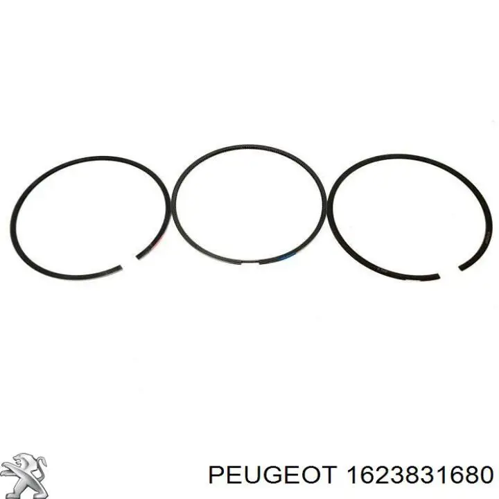 Compre 1623831680 Peugeot/Citroen Anéis do pistão para 1 cilindro, STD.