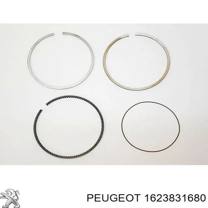 Anéis do pistão para 1 cilindro, STD. 1623831680 Peugeot/Citroen