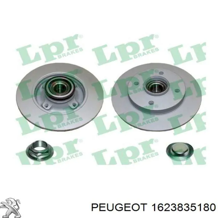 1623835180 Peugeot/Citroen Disco do freio traseiro