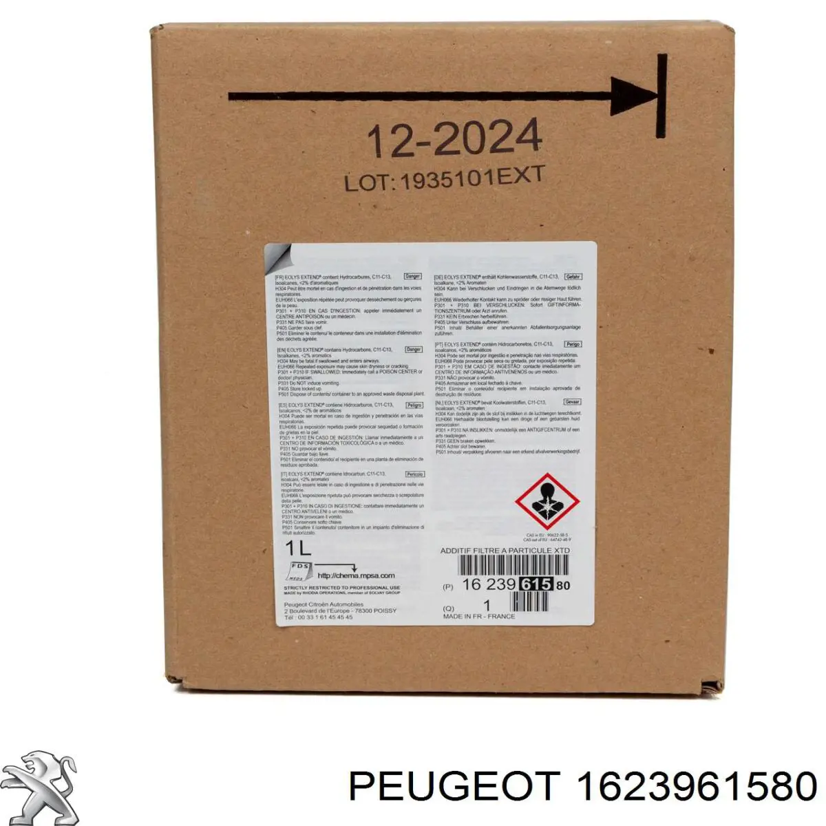 Compre 1623961580 Peugeot/Citroen Fluido para a limpeza de filtros de fuligem