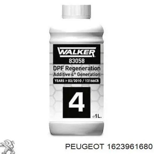 Fluido para a limpeza de filtros de fuligem 1623961680 Peugeot/Citroen