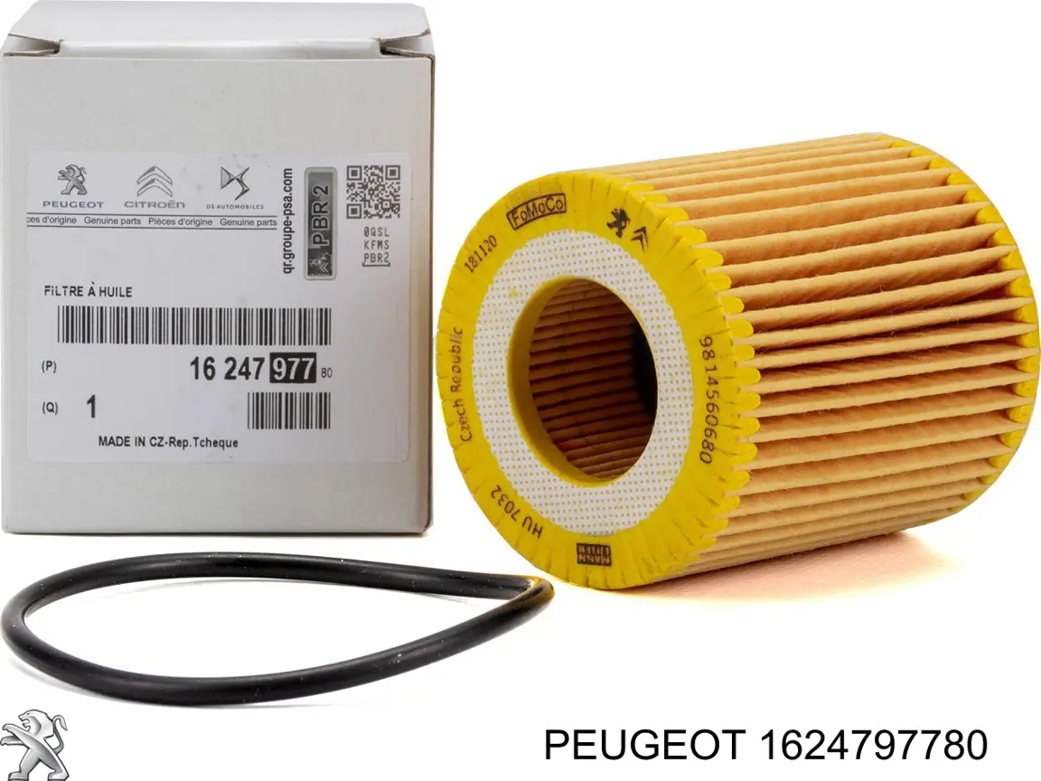 Filtro de óleo 1624797780 Peugeot/Citroen