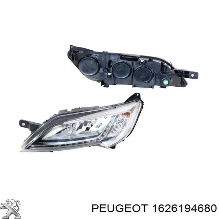 Luz direita Peugeot/Citroen 1682747980