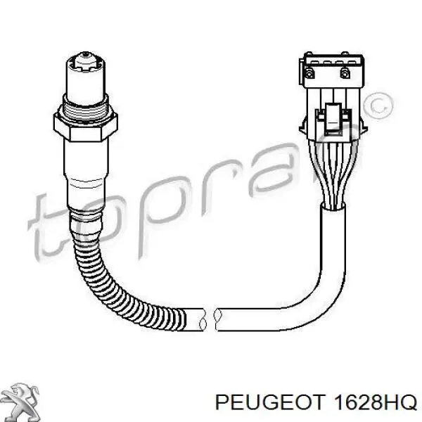Sonda lambda, sensor de oxigênio até o catalisador Peugeot/Citroen 1628HQ preço, a partir de 99,08 USD