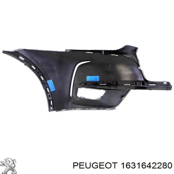 1631642280 Peugeot/Citroen Pára-choque dianteiro, parte esquerda