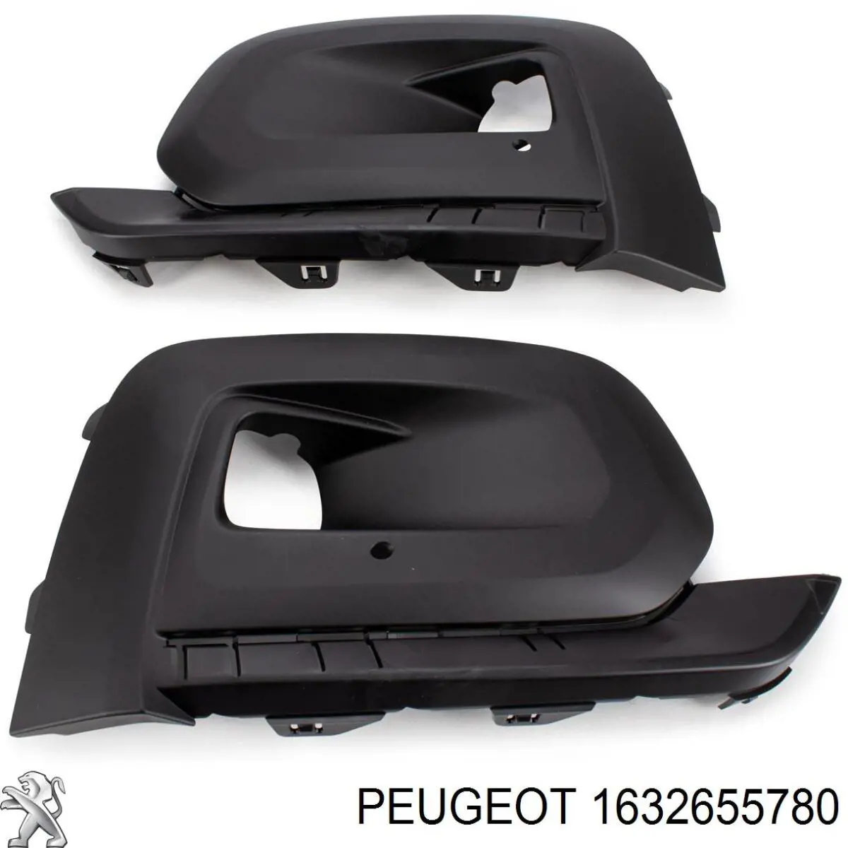 1632655780 Peugeot/Citroen Tampão (grelha) das luzes de nevoeiro do pára-choque dianteiro