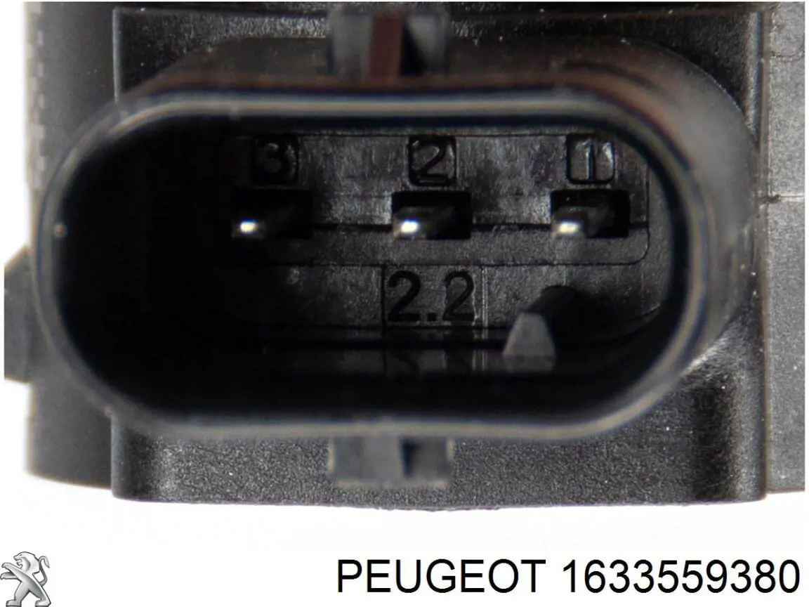 1633559380 Peugeot/Citroen Sensor traseiro de sinalização de estacionamento (sensor de estacionamento)