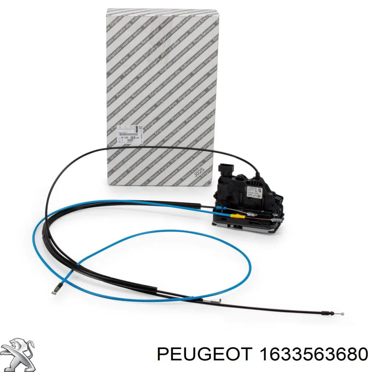 1633563680 Peugeot/Citroen Fecho da porta lateral deslizante direita
