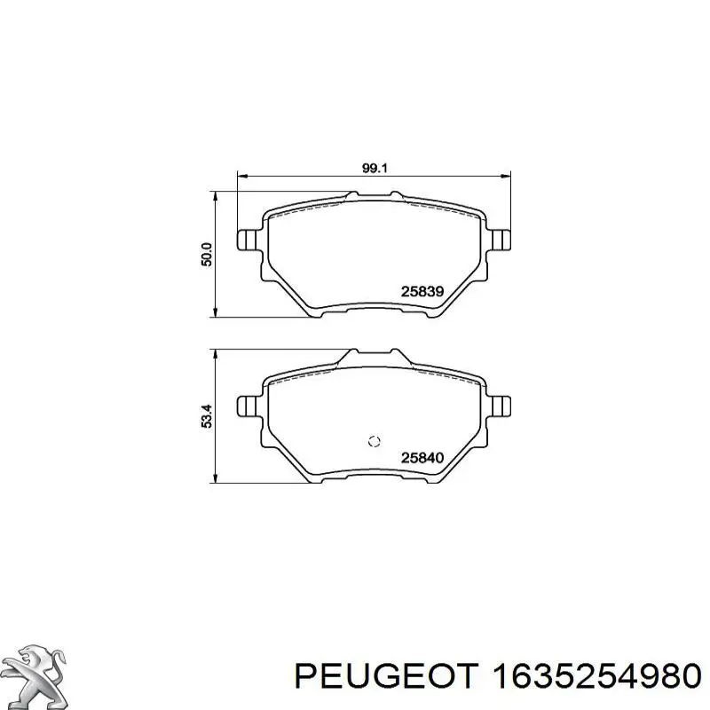 Sapatas do freio traseiras de disco Peugeot/Citroen 1635254980 preço, a partir de 24,35 USD