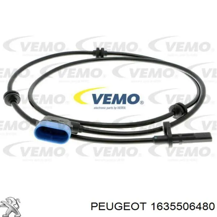 Compre 1635506480 Peugeot/Citroen Sensor dianteiro de ABS
