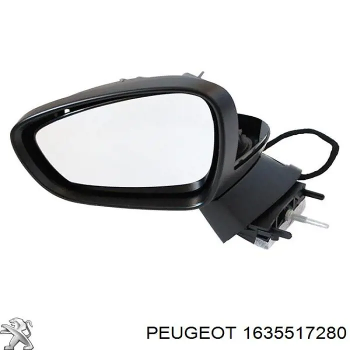 Compre 1608534580 Peugeot/Citroen Espelho de retrovisão esquerdo