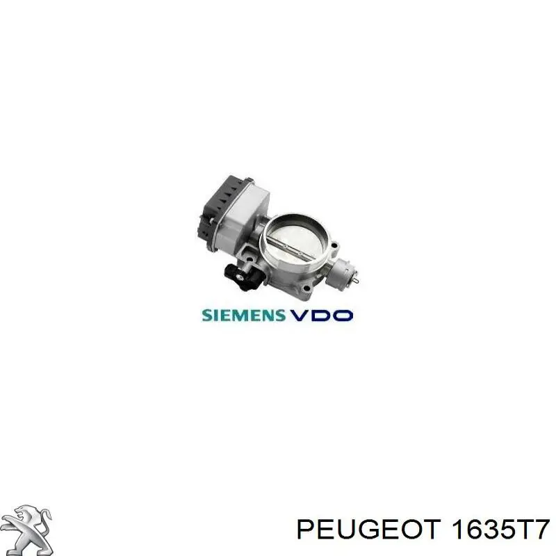 Válvula de borboleta montada 1635T7 Peugeot/Citroen