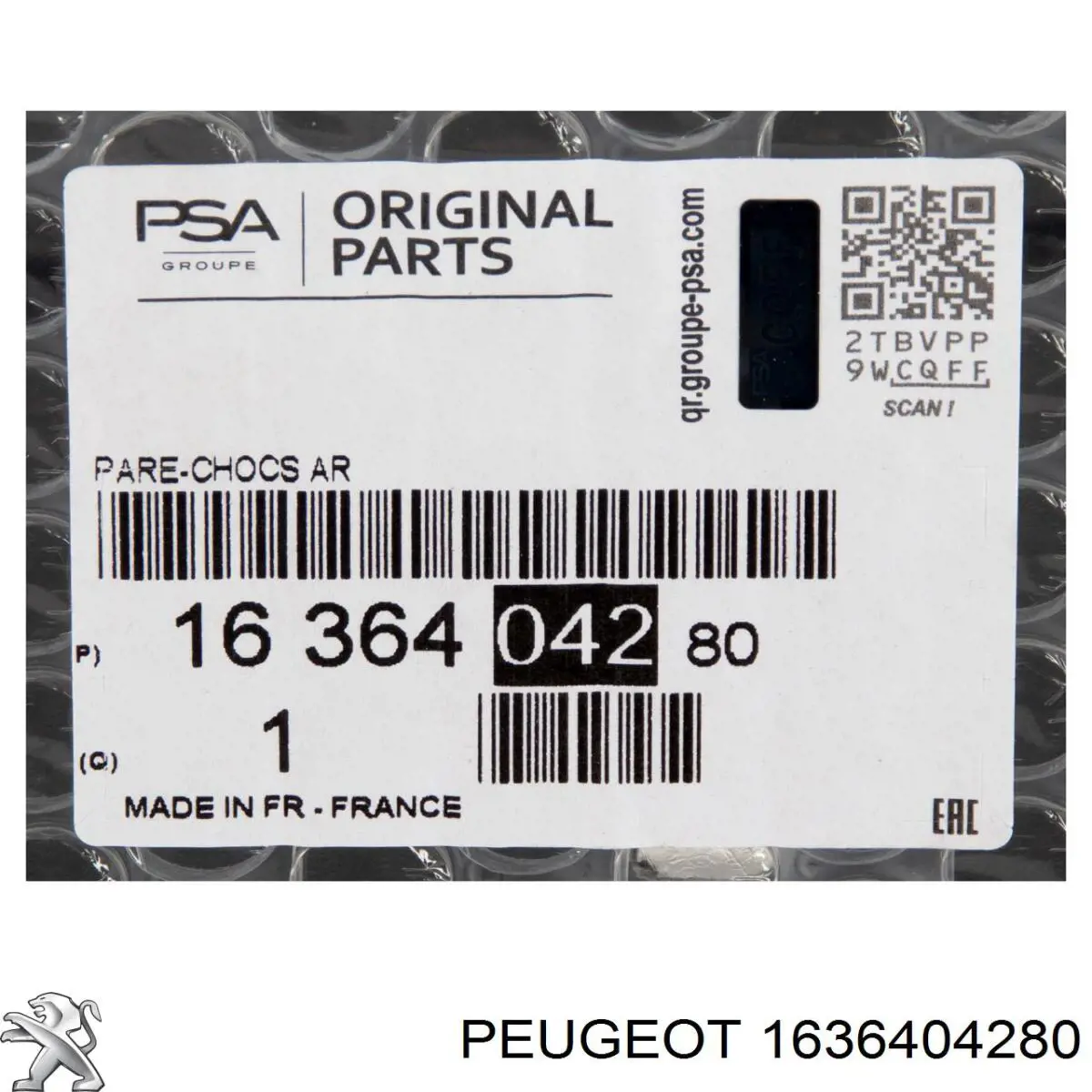 Compre 1636404280 Peugeot/Citroen Pára-choque traseiro