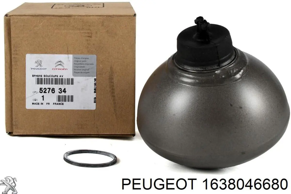 1638377980 Peugeot/Citroen Acumulador hidráulico dianteiro do sistema de amortecimento