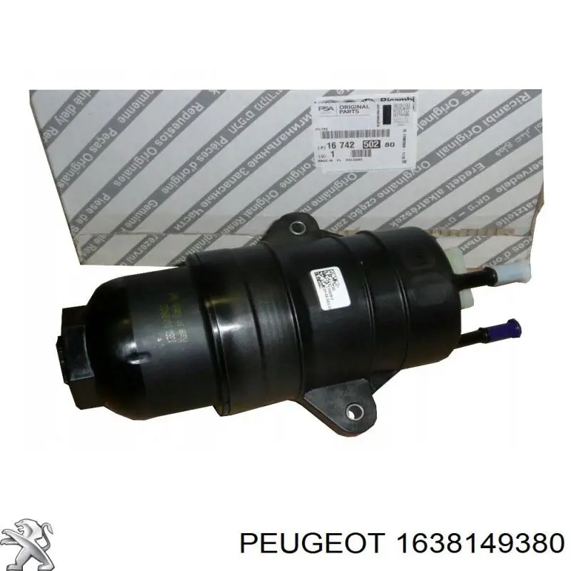 Caixa de filtro de combustível Peugeot/Citroen 1638149380 preço, a partir de 118,10 USD