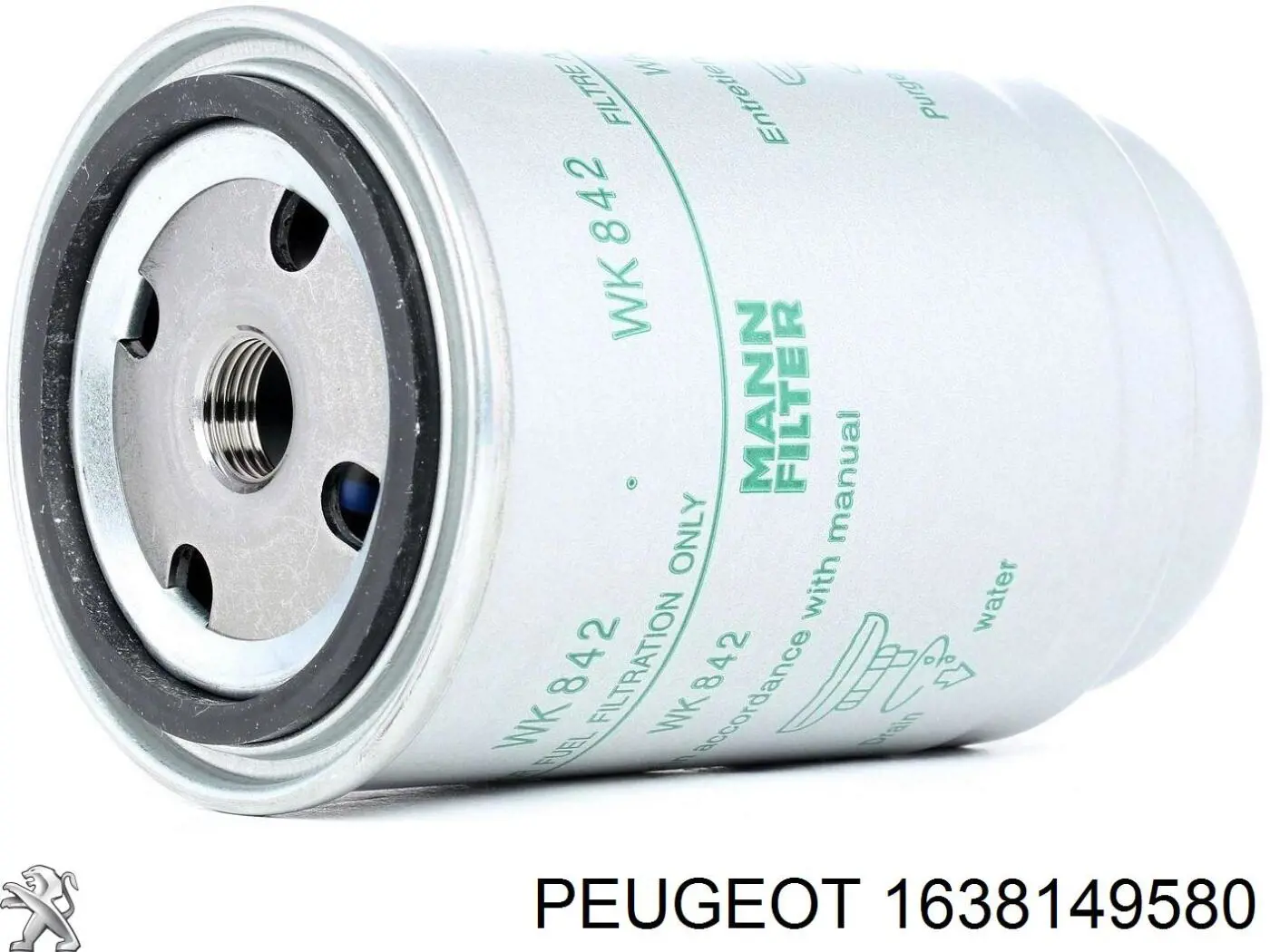 Filtro de combustível Peugeot/Citroen 1638149580