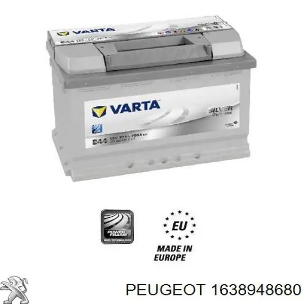 1638948680 Peugeot/Citroen Bateria recarregável (PILHA)