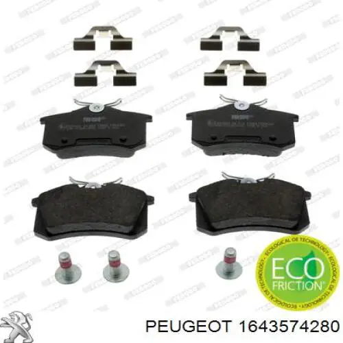 Sapatas do freio traseiras de disco FD7187A Necto